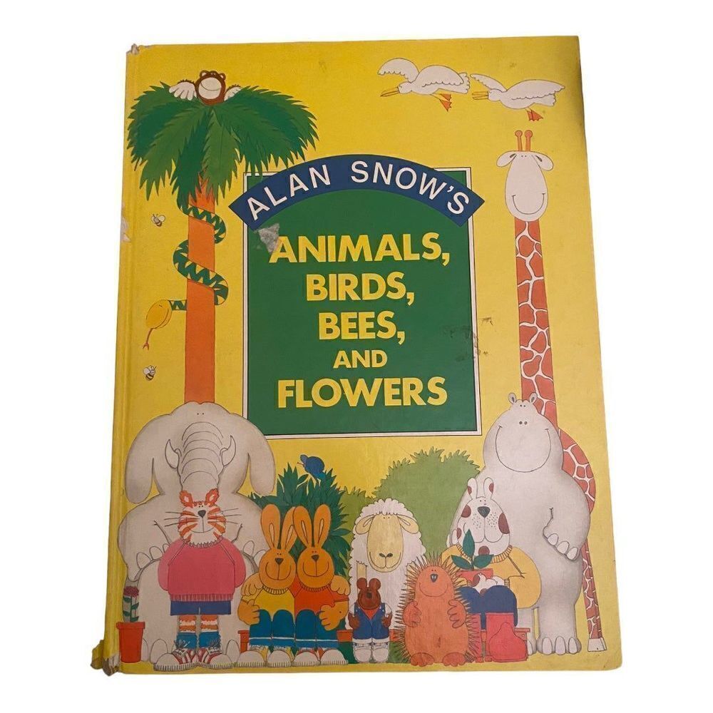 lan Snow's World of Words: Animals, Birds, Bees, and Flowers Vintage Book